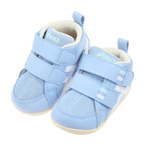 《布布童鞋》asics亞瑟士AMULEFIRST天藍色寶寶機能學步鞋(12~13.5公分) [ J2T222B ]