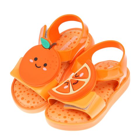 《布布童鞋》Melissa繽紛水果橘子橘色兒童涼鞋香香鞋(15~19公分) [ U2C239E ]