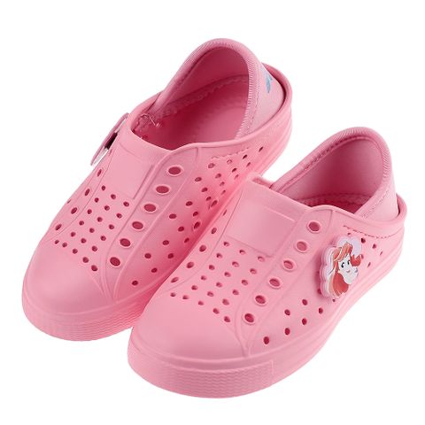 《布布童鞋》Disney迪士尼美人魚粉色兒童休閒鞋洞洞鞋(16~21公分) [ D3B021G ]