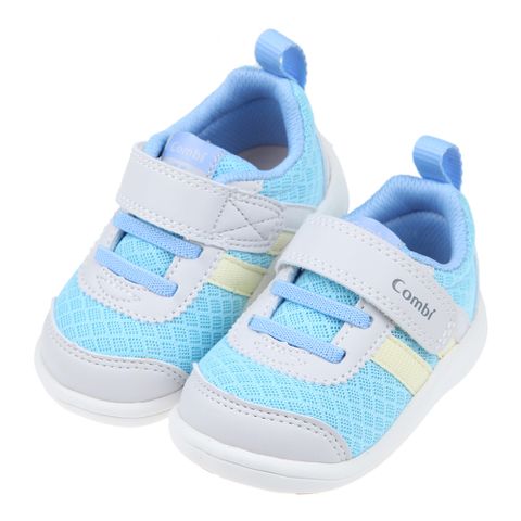 《布布童鞋》Combi天藍色NICEWALK成長機能學步鞋(12.5~15.5公分) [ S2N1BLB ]