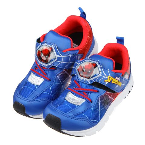 《布布童鞋》Moonstar日本漫威聯名蜘蛛人藍紅色兒童機能運動鞋(16~21公分) [ I2P105B ]