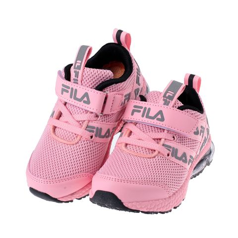 《布布童鞋》FILA康特杯奔馳粉色兒童氣墊慢跑運動鞋(16~22公分) [ P3B29XG ]
