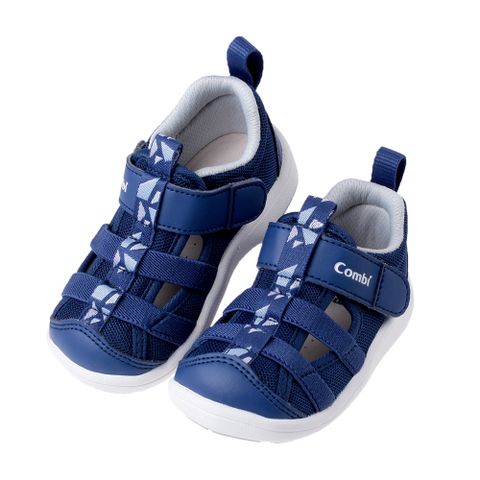 《布布童鞋》Combi深藍好涼NICEWALK成長機能學步鞋(12.5~16.5公分) [ S3A1NBB ]
