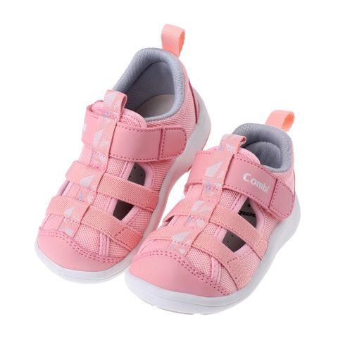《布布童鞋》Combi粉色好涼NICEWALK成長機能學步鞋(12.5~16.5公分) [ S3B1PIG ]