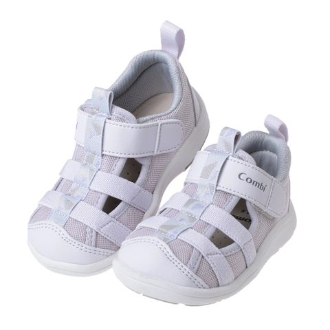 Combi灰色好涼NICEWALK成長機能學步鞋(12.5~16.5公分)