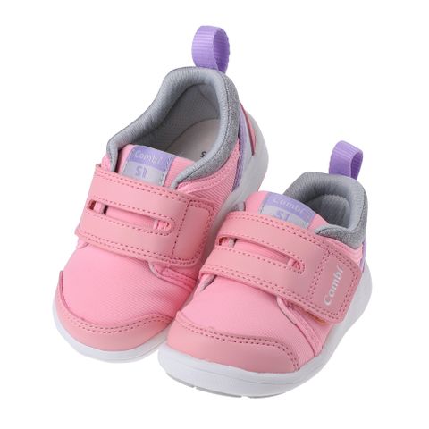 Combi粉色乖寶寶NICEWALK成長機能學步鞋(12.5~15.5公分)