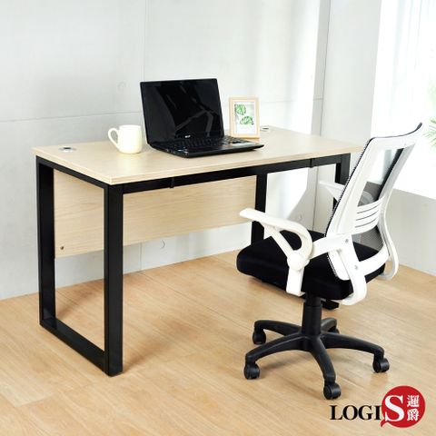 LOGIS 邏爵 無印歐風書桌120CM 辦公桌 工作桌  LS-082B