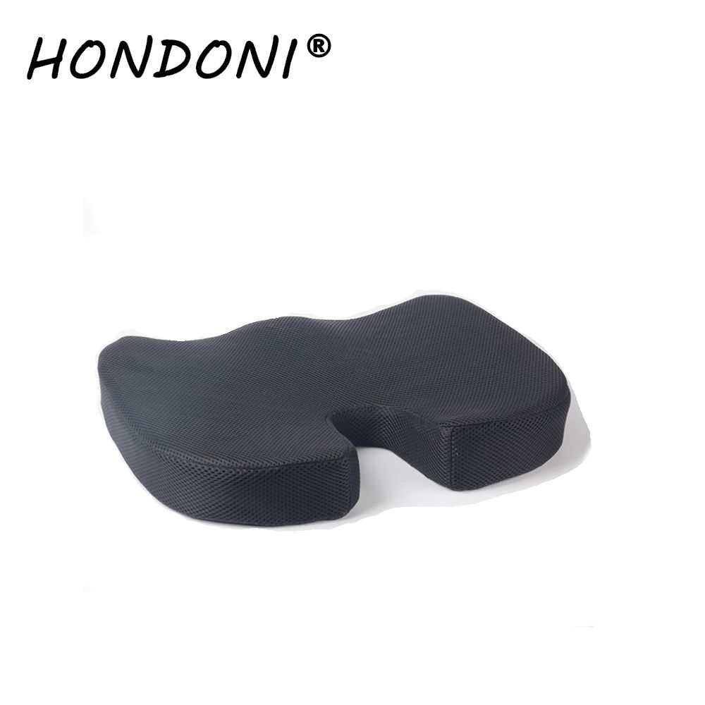 HONDONI  新款3D護腰靠墊 記憶靠墊 居家背墊 汽車舒壓腰靠墊 (透氣舒爽暗黑)