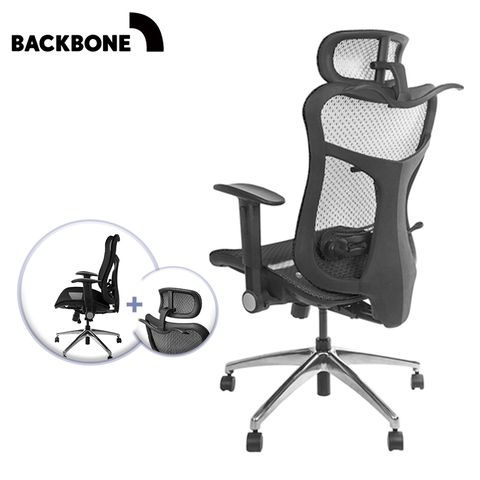 Backbone Wavebone Viking 全方位樂手椅(附送頭枕+衣架)-黑網座