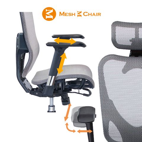 Mesh 3 Chair 崴美 4D旋轉扶手