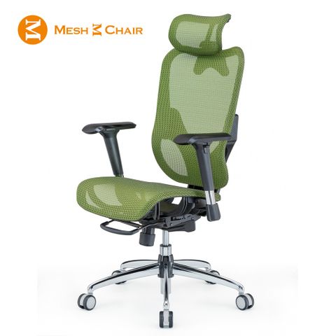 【Mesh 3 Chair】華爾滋人體工學網椅-精裝版(蘋果綠)