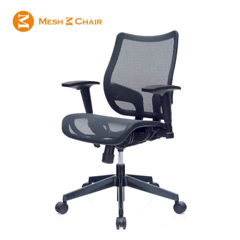 【Mesh 3 Chair】恰恰人體工學網椅-無頭枕SH01(酷黑)