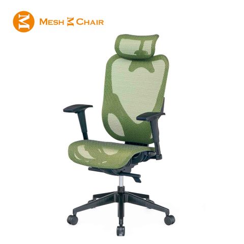 Mesh 3 Chair 崴美 華爾滋人體工學網椅-附頭枕(蘋果綠)