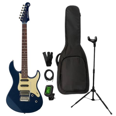 YAMAHA 山葉 PAC612VIIX 電吉他+琴架豪華組 藍色 (原廠公司貨)
