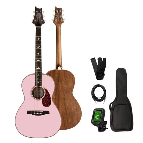 PRS SE P20E Parlor Satin Pink 粉紅色限量款 電木吉他 +新手超值組 (搭配Fishman GT1 拾音器 原廠公司貨)
