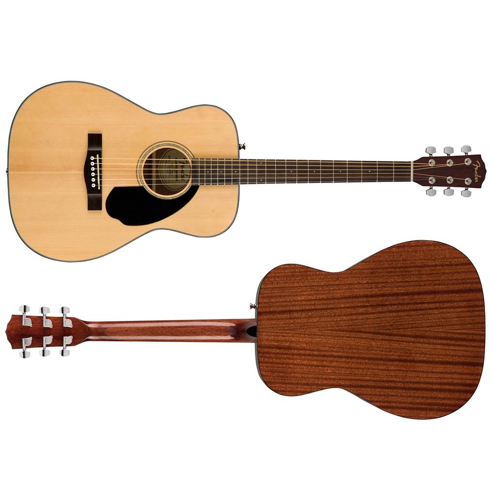 Fender Concert型桶身面單板民謠吉他 CC-60S 原木款 / 含琴袋、肩帶、匹克 / 公司貨