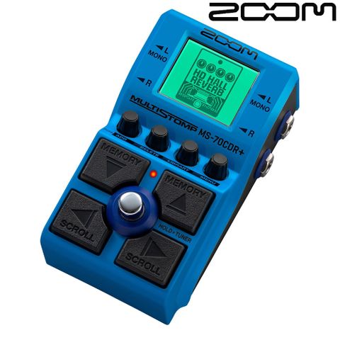 Zoom 電吉他電貝斯單顆型綜合效果器 MS-70CDR+ / 公司貨保固