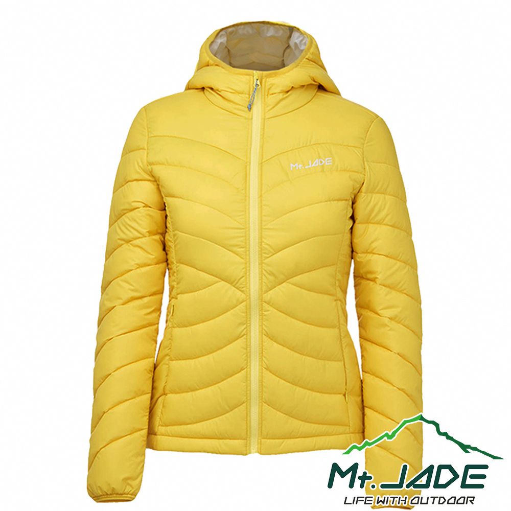 Mt. Jade Mt.JADE 女款 GlieseHoody HeliXoft 智慧羽絨外套 休閒穿搭/輕量機能- 暖陽黃/米白