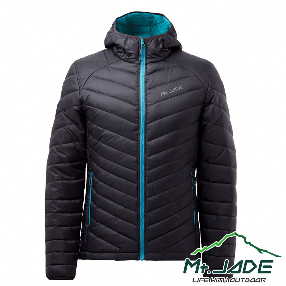 Mt. Jade Mt.JADE 男款 KeplerHoody Helixoft智慧羽絨外套 休閒穿搭/輕量機能-經典黑/湖水綠