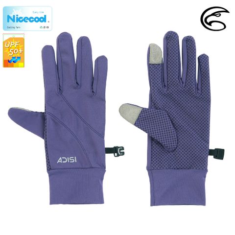 ADISI NICECOOL 吸濕涼爽抗UV觸控止滑手套 AS23014 / 繡球紫