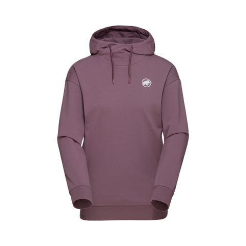 【Mammut 長毛象】Mammut ML Hoody W Original 機能休閒長袖帽T 女款 波動紫 #1014-05330
