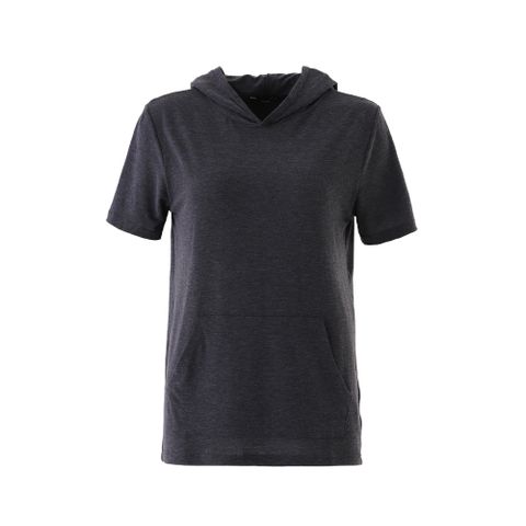 ZMO 柔軟天絲棉修身寬版帽T-深灰色 TS496