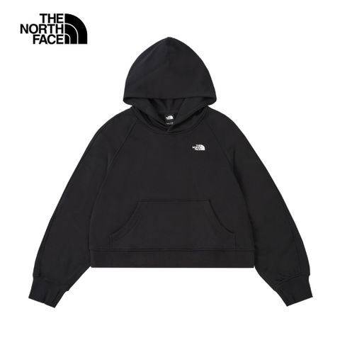 The North Face北面女款黑色舒適透氣長袖帽T｜8F0YJK3