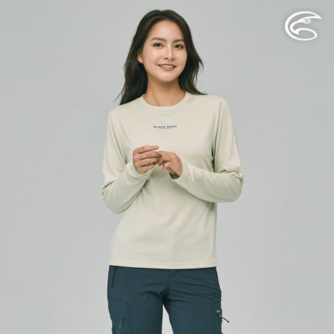 ADISI 女長袖天絲鋅離子消臭快乾圓領T AL2311117 (S-XL) 浮石