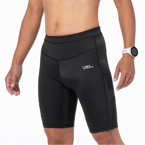 男款水陸兩棲 機能壓力短褲 2.0 口袋版 - 水下陸上雙用 Ｘ 雙邊口袋設計