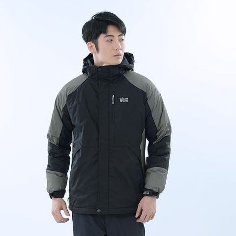 遊遍天下 男款極暖GlobeTex防水防風保暖顯瘦羽絨外套GJ23041 / 淺灰