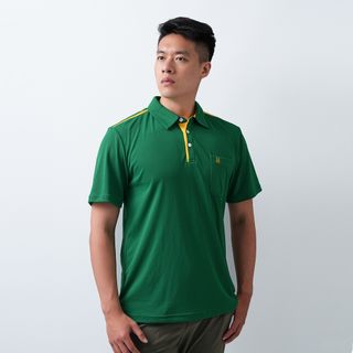 遊遍天下 MIT台灣製男款抗UV吸濕排汗機能POLO衫 GS1032 綠色