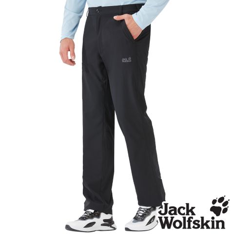 【Jack Wolfskin 飛狼 】男 彈性吸排休閒長褲『黑』