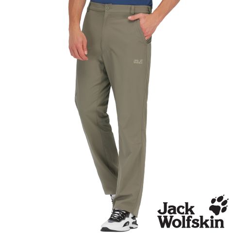 【Jack Wolfskin 飛狼 】男 彈性吸排休閒長褲『棕』