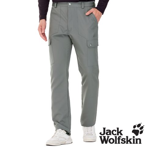 【Jack Wolfskin 飛狼 】男 防撥水休閒褲 登山褲 (細緻內磨毛保暖)『岩灰』