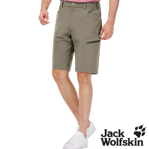 【Jack Wolfskin 飛狼 】男 簡約設計快乾休閒短褲 登山褲『棕』