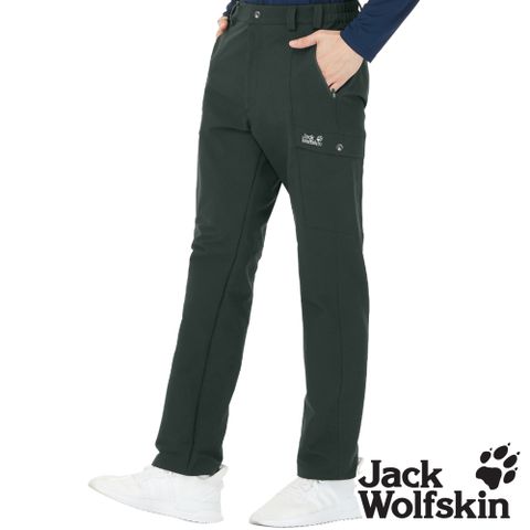 【Jack Wolfskin 飛狼 】男 保暖休閒長褲 (潑水加工 / 內磨毛) 登山褲『墨灰』