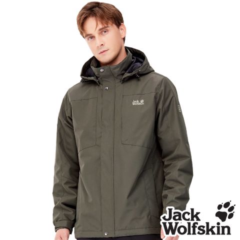【Jack Wolfskin 飛狼 】男 帥氣防風防潑水保暖外套 衝鋒衣『棕』