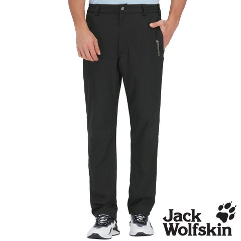 【Jack Wolfskin 飛狼 】男 俐落率性涼感休閒褲 登山褲『黑』