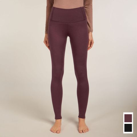 【紐西蘭Icebreaker】女 Oasis 高腰貼身保暖透氣長褲-200