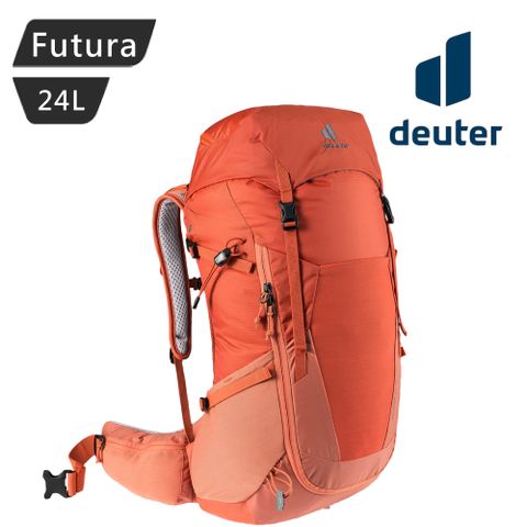 【Deuter】Futura透氣網架背包 橘紅/24SL