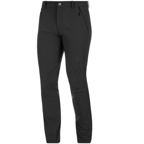 【瑞士 MAMMUT 長毛象】Hiking Pants 男 彈性透氣休閒長褲(UPF30抗UV)/1022-00420-0001 黑