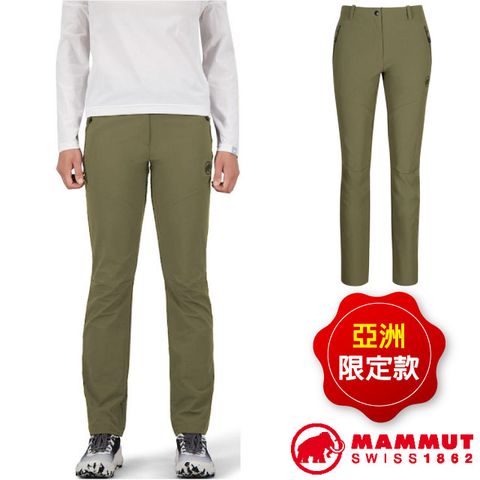 MAMMUT 長毛象 女 Trekkers 3.0 SO Pants 彈性透氣快乾防潑水長褲/1021-00810-4584 綠鬣蜥