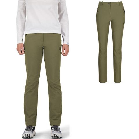 【MAMMUT 長毛象】女 Trekkers 3.0 SO Pants 彈性透氣快乾防潑水長褲/1021-00810-4584 綠鬣蜥