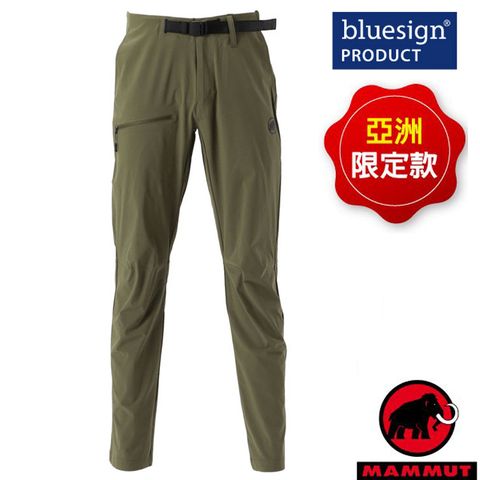 MAX&CO 【MAMMUT 】男AEGILITY Slim Pants AF 機能彈性透氣快乾健行褲/1022-00272-4584 綠鬣蜥