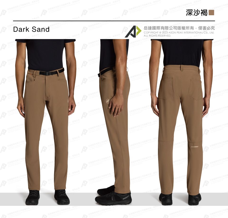 Mammut 長毛象】Utility SO Pants AF Men 日系機能軟殼長褲黑色男款