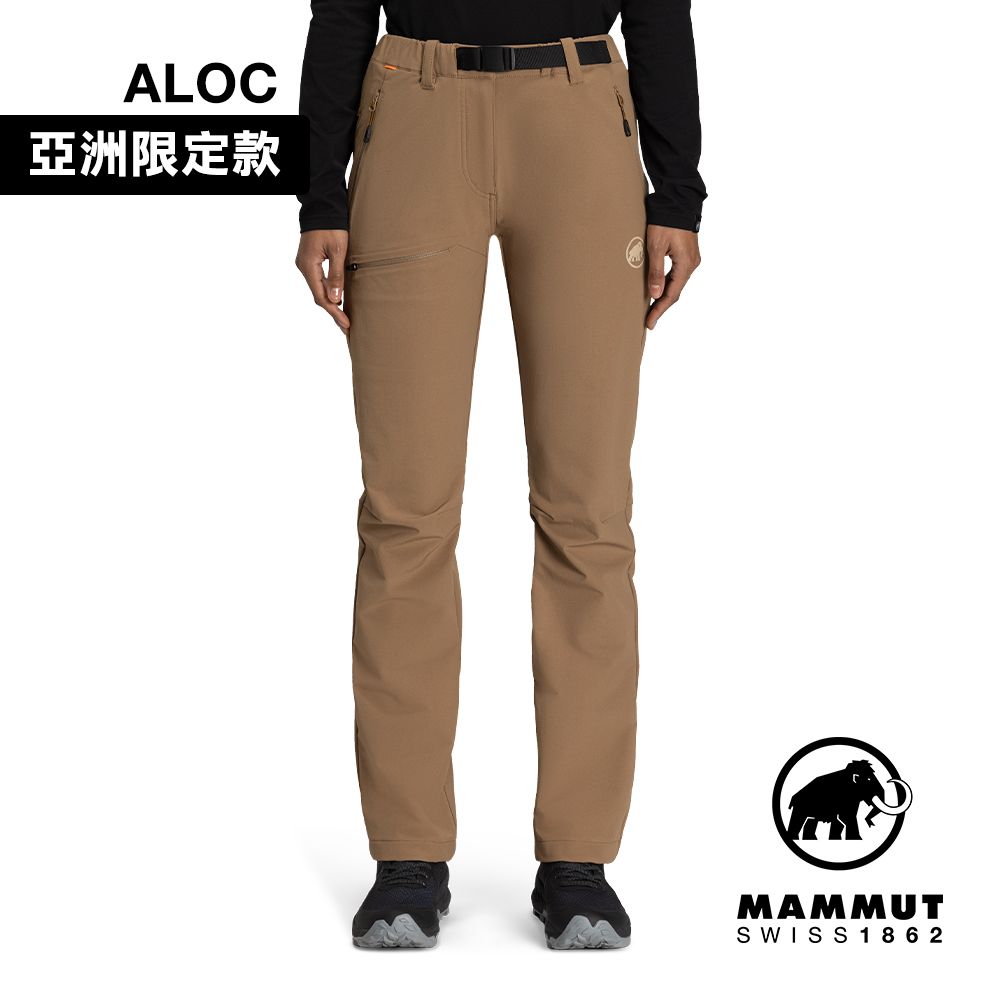 MAMMUT 長毛象 Yadkin 2.0 SO Pants AF W 日系彈性防潑水登山長褲 深沙褐 女款 #1021-01220