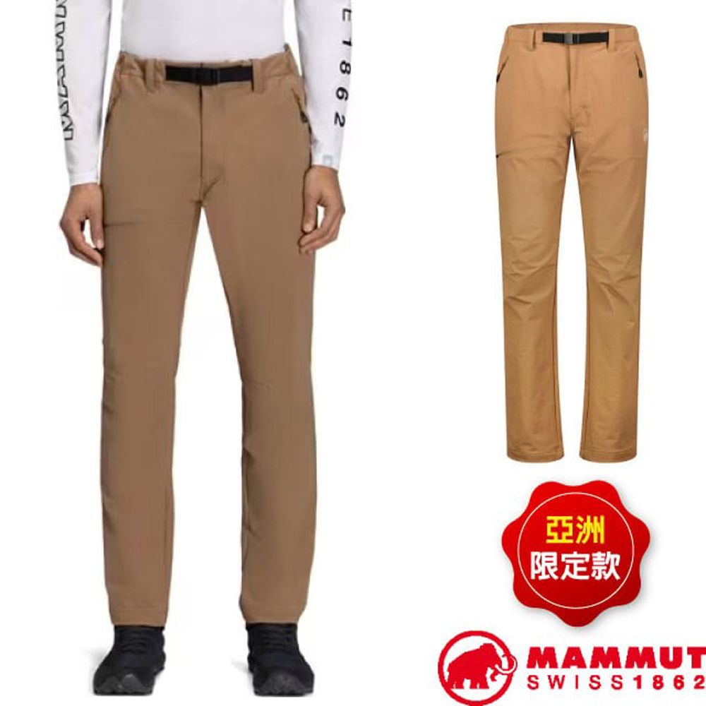 MET 【MAMMUT 】男 Yadkin 2.0 SO Pants AF 日系保暖軟殼褲(附腰帶)/1021-01230-7494 深沙褐