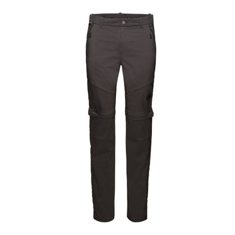 【MAMMUT 長毛象】男 Hiking Zip Off Pants 輕量多功能拉鍊健行褲/1022-01261-00150 幻影黑