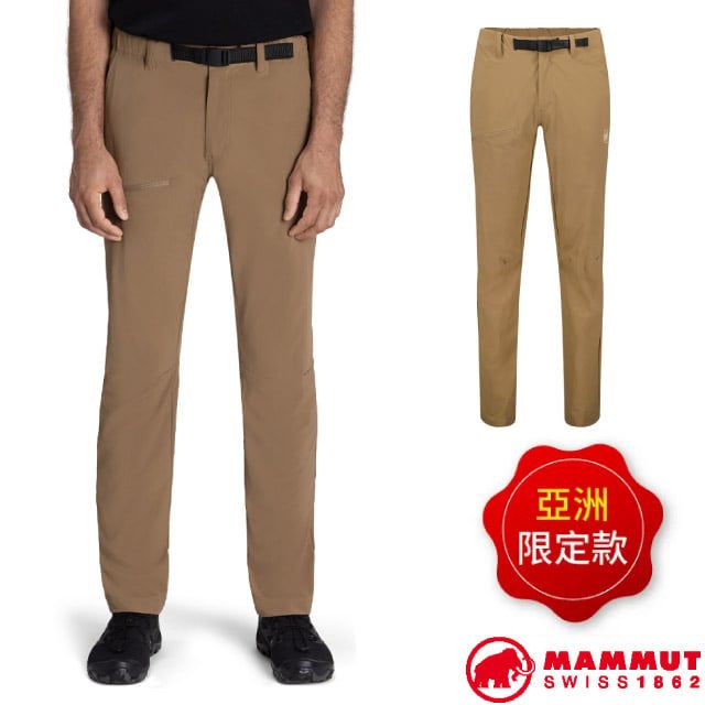 MAMMUT 長毛象 男 Aegility Pants AF Men 日系機能舒適防潑水長褲/登山健行.DWR防潑水/1022-02220-7494 深沙褐