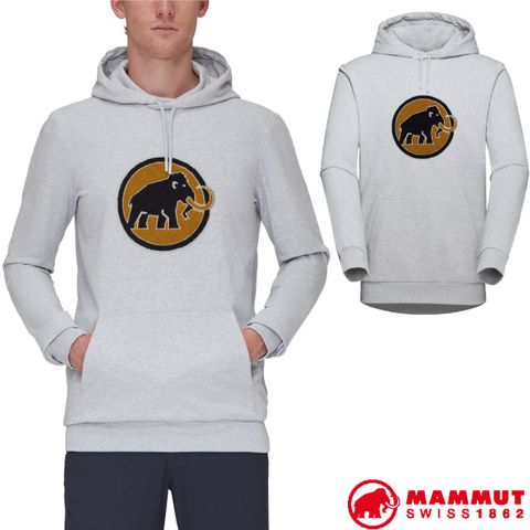【瑞士 MAMMUT 長毛象】男款 ML Hoody Circle 輕量保暖連帽長袖休閒衫/1014-04390-0401 公路灰